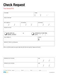 PTO Today: Check Request Form