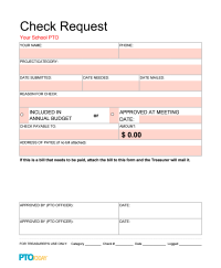 Check Request Form (Excel)
