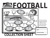 Football Collection Sheet for Box Tops