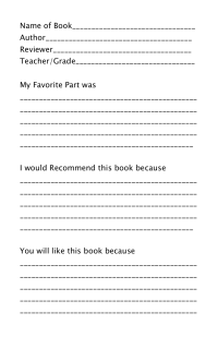 Book Review Form