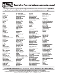 Spanish Product list from 2007