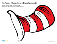 Dr. Seuss Photo Booth Prop Template