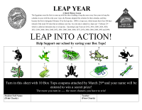 10 count per sheet - Leap Into Action (Leap Year)