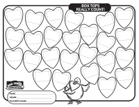 25 Valentine Hearts Collection Sheet