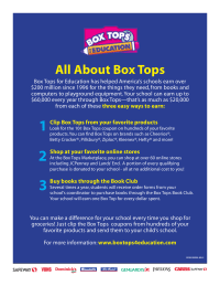 Safeway B2School Promotion Material- 3 ways to Earn with Box Tops